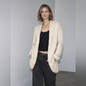 SINEQUANONE COTTON BLEND OPEN KNIT DUSTER